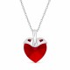 925 Sterling Silver Pendant “Cupid (Siam)” created with Crystals by Swarovski®