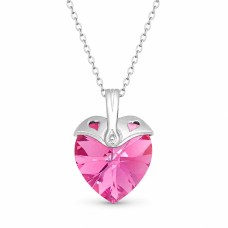 Kaklo papuošalas moterims DiamondSky „Cupid (Rose AB)“ su Swarovski kristalais