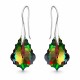 925 Sterling Silver Earrings “Baroque IV (Vitrail Medium)” dazzling with Crystals by Swarovski®