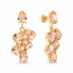 Серьги «Эмбер II (Light Peach)» с кристаллами Preciosa®