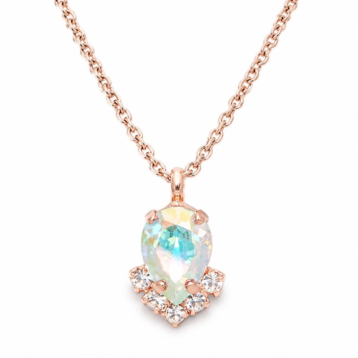 Papuošalų rinkinys moterims „Leonora II (Aurora Borealis)“ su Preciosa® kristalais