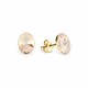 925 Sterling Silver Earrings “Clarice V” (Golden Shadow) adorned with Crystals by Swarovski®