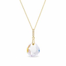Sidabrinis pakabukas „Calathea (Crystal Shimmer)“ su Swarovski® kristalais