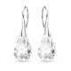 925 Sterling Silver Earrings “Helix” created with Crystals by Swarovski®