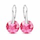925 Sterling Silver Earrings “Marianne (Rose)” created with Crystals by Swarovski®
