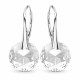 Серебряные серьги 925 пробы «Марианна» с кристаллами Swarovski®