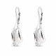 Серебряные серьги 925 пробы «Гиперборея» с кристаллами Swarovski®