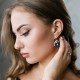 Серьги «Небесная Капля III (Bermuda Blue)» с кристаллами Swarovski®