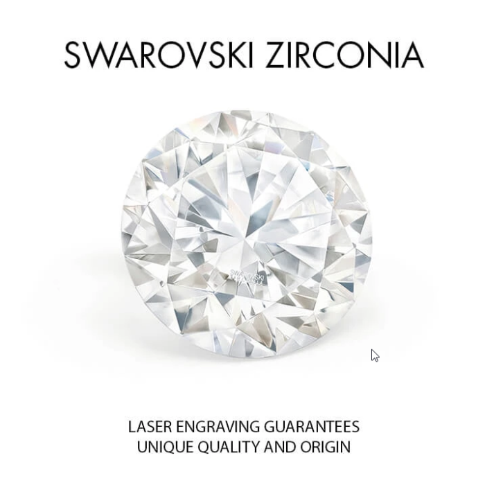 Серебряные серьги «Юнона» с кристаллами Swarovski Zirconia Pure Brilliance
