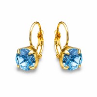 Earrings “Glory (Aquamarine Blue)” created with Crystals by Swarovski®