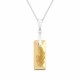 Sidabrinis papuošalų rinkinys moterims DiamondSky „Growing Crystal II (Golden Shadow)“ su Swarovski kristalais