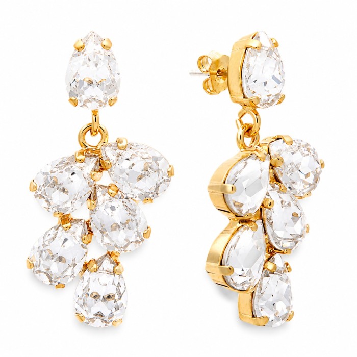 Papuošalų rinkinys moterims DiamondSky „Amber II“ su Preciosa® kristalais