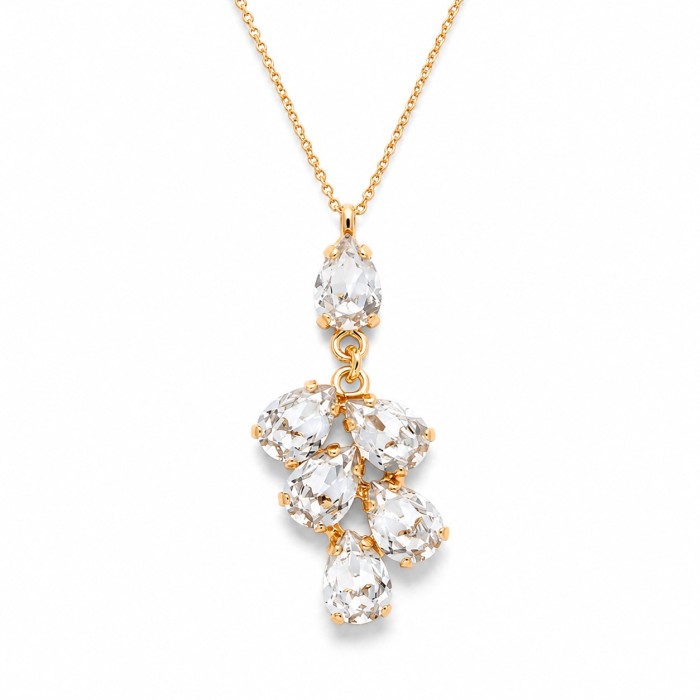 Papuošalų rinkinys moterims DiamondSky „Amber II“ su Preciosa® kristalais