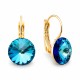 Papuošalų rinkinys moterims DiamondSky Clarice II (Bermuda Blue) su Swarovski kristalais