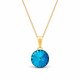 Papuošalų rinkinys moterims DiamondSky Clarice II (Bermuda Blue) su Swarovski kristalais