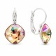 Earrings “Glare IV (Luminous Green)” created with Crystals by Swarovski®