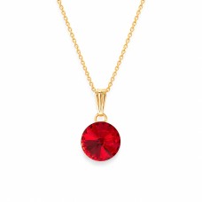 Pakabukas „Clarice II (Light Siam)“ su Swarovski® kristalais