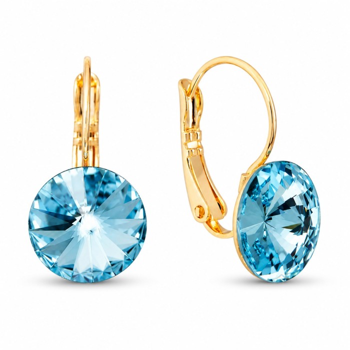Jewelry Set “Clarice II (Aquamarine Blue)” created with Crystals by Swarovski®