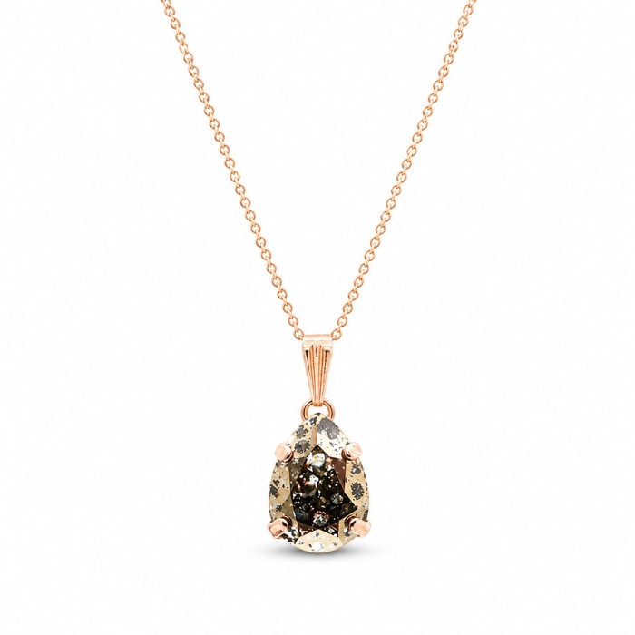 Женский комплект «Венус II (Gold Patina)» с кристаллами Swarovski®