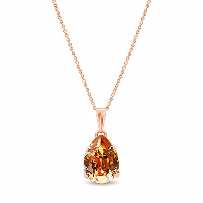 Женский комплект «Венус II (Golden Shadow)» с кристаллами Swarovski®