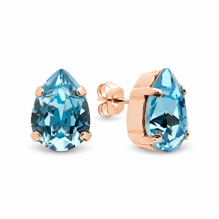 Papuošalų rinkinys moterims „Venus II (Aquamarine)“ su Swarovski® kristalais