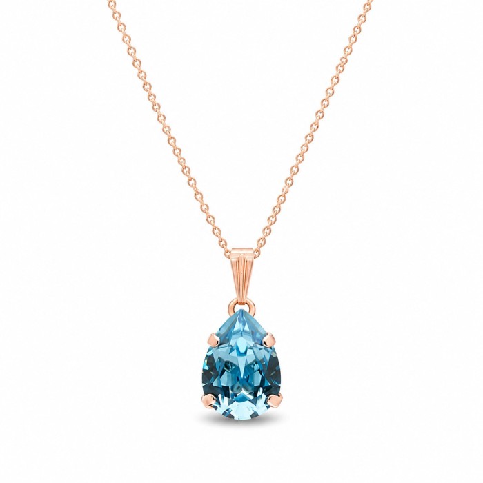 Papuošalų rinkinys moterims „Venus II (Aquamarine)“ su Swarovski® kristalais