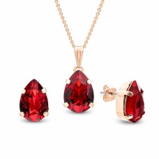 Papuošalų rinkinys moterims „Venus II (Siam)“ su Swarovski® kristalais