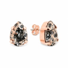 Серьги «Венус II (Rose Patina)» с кристаллами Сваровски®