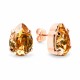 Earrings “Venus II” (Golden Shadow) dazzling with Crystals by Swarovski®