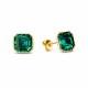 Sidabriniai auskarai „Imperial II (Emerald)“ su Swarovski® kristalais