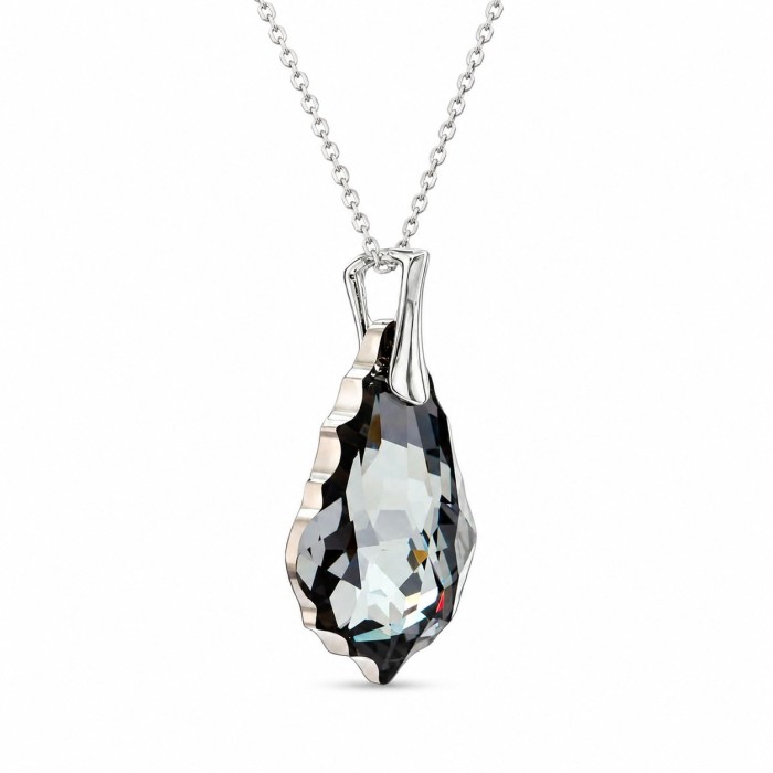 Sidabrinis pakabukas „Baroque V (Silver Night)“ su Swarovski® kristalais