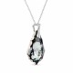 Sidabrinis pakabukas „Baroque V (Silver Night)“ su Swarovski® kristalais