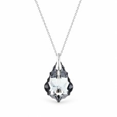 Sidabrinis pakabukas „Baroque V (Silver Night)“ su Swarovski® kristalais
