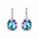Sidabriniai auskarai „Frozen Edges (Vitrail Light)“ su Swarovski® kristalais