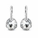 Серебряные серьги «Ледяные Грани» с кристаллами Swarovski®