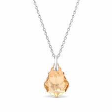 Sidabrinis pakabukas „Baroque V (Golden Shadow)“ su Swarovski® kristalais