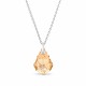 Серебряный кулон 925 пробы «Барокко V (Golden Shadow)» с кристаллами Swarovski®