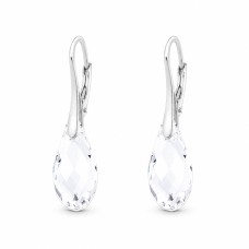 Sidabriniai auskarai „Enchanté“ su Swarovski® kristalais