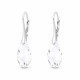 Sidabriniai auskarai „Enchanté“ su Swarovski® kristalais