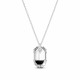 925 Sterling Silver Pendant “Symbiosis” (Silver Night) embellished with Crystals by Swarovski®