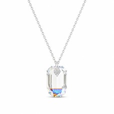 Kaklo papuošalas moterims DiamondSky „Symbiosis (Aurora Borealis)“ su Swarovski kristalais