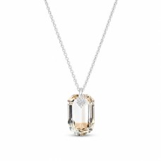 Kaklo papuošalas moterims DiamondSky „Symbiosis (Golden Shadow)“ su Swarovski kristalais