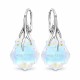 Серебряные серьги «Барокко VI (Blue Aurora Borealis)» с кристаллами Swarovski®
