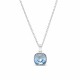 Sidabrinis pakabukas „Glare (Aquamarine)“ su Swarovski® kristalais