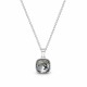 Sidabrinis pakabukas „Glare (Silver Night)“ su Swarovski® kristalais