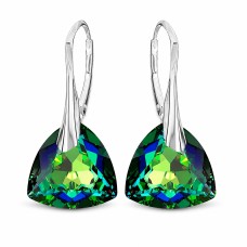 Sidabriniai auskarai „Evening Shine (Vitrail Medium)“ su Swarovski® kristalais