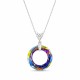 925 Sterling Silver Pendant “Cosmic Ring (Volcano)” Embellished with Crystals by Swarovski®