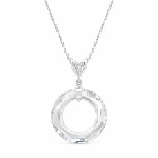 Kaklo papuošalas moterims DiamondSky „Cosmic Ring“ su Swarovski kristalais