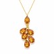 Papuošalų rinkinys moterims „Amber II (Light Amber)“ su Preciosa® kristalais