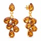Papuošalų rinkinys moterims „Amber II (Light Amber)“ su Preciosa® kristalais